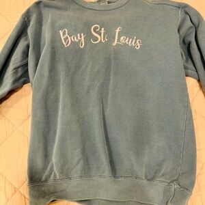 Comfort Colors Crewneck Sweater in Slate Blue